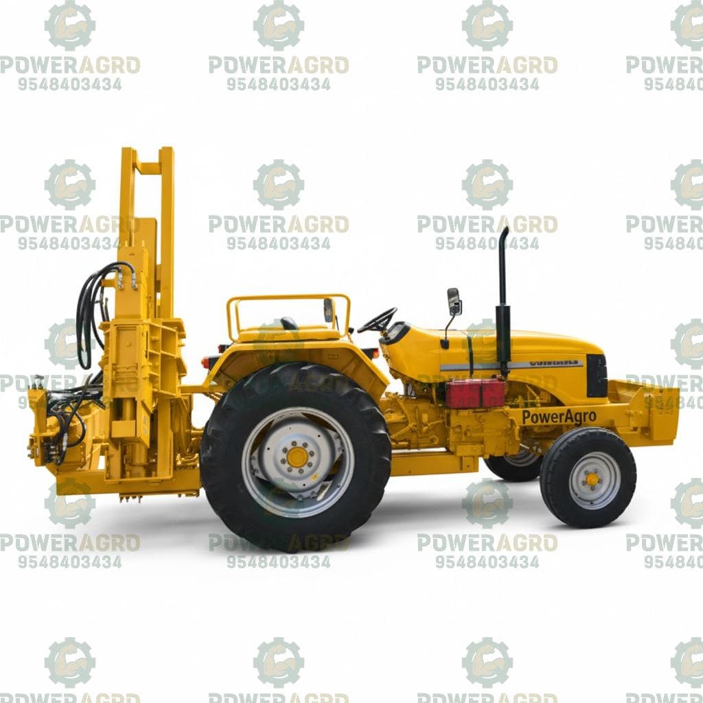 Crash Barrier Machine – Tractor Attachment